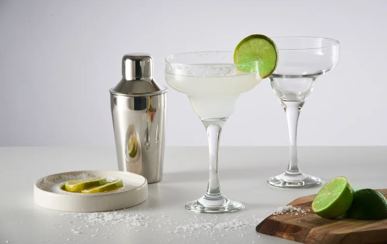 Entertain 295Ml Stainless Steel Margarita Glass Set
